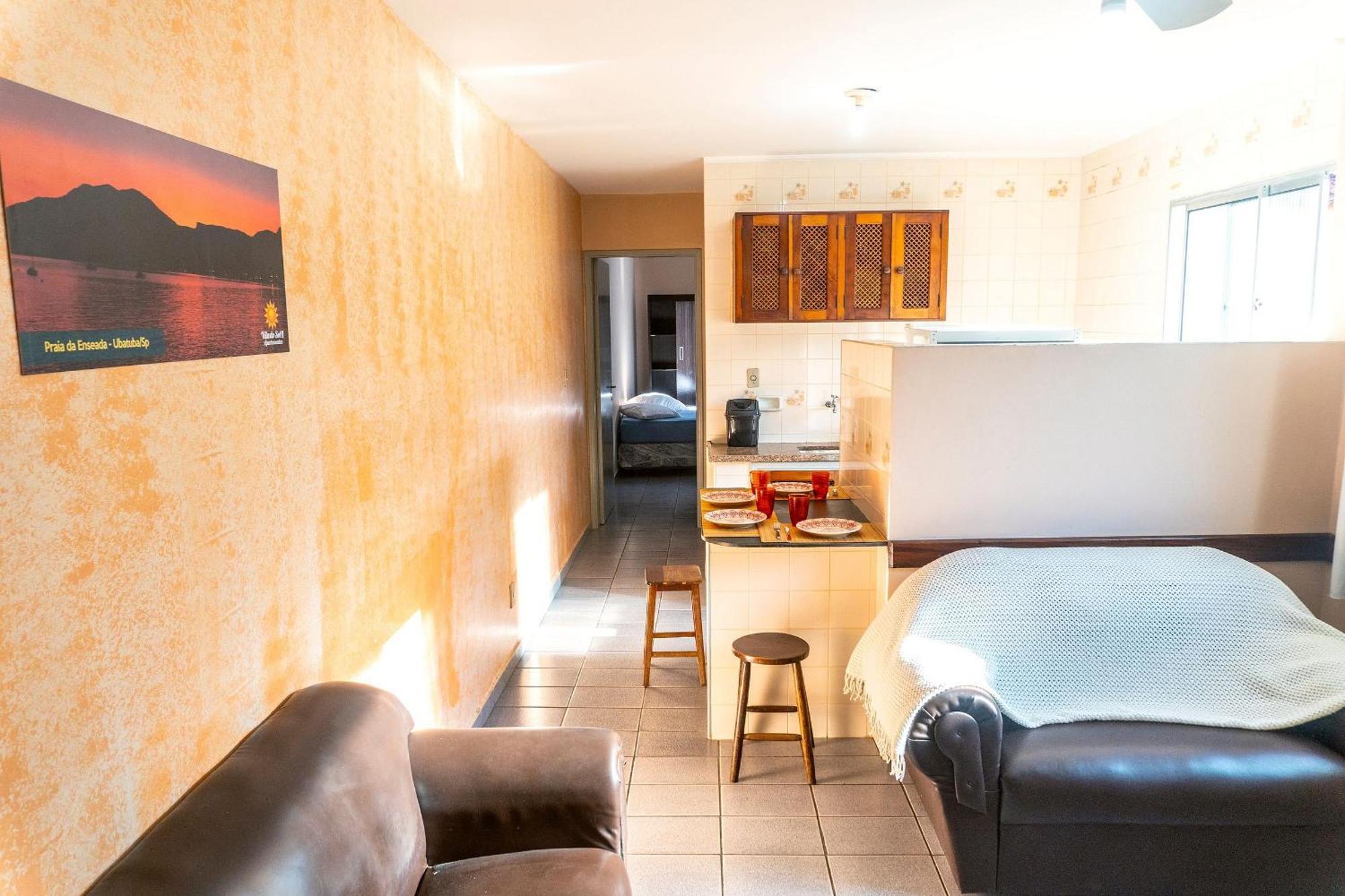 Apartamentos Incriveis Primeira Quadra Mar Wifi Ubatuba Eksteriør billede
